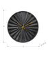 MN-539113    Clocks, 12" Round, Wall Clock, Black Face, Black Frame, Contemporary, Modern