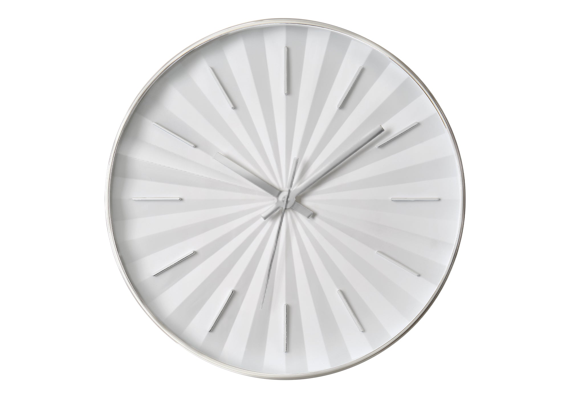 MN-549114    Clocks, 12" Round, Wall Clock, White Frame, Contemporary, Modern