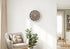 MN-S569115    Clocks, 12" Round, Wall Clock, Dark Bronze Face, White Frame, Modern, Contemporary