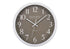MN-S569115    Clocks, 12" Round, Wall Clock, Dark Bronze Face, White Frame, Modern, Contemporary