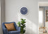 MN-S569116    Clocks, 12" Round, Wall Clock, Blue Face, White Frame, Modern, Contemporary