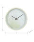 MN-579117    Clocks, 12" Round, Juvenile, Wall Clock, Light Green Face, Green Frame, Contemporary, Modern