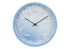 MN-T599119    Clocks, 12" Round, Wall Clock, Juvenile, Blue Face, Blue Frame, Contemporary, Modern
