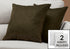 MN-259263    Pillows, Set Of 2, 18 X 18 Square, Insert Included, Decorative Throw, Accent, Sofa, Couch, Bedroom, Green Hypoallergenic Polyester, Modern