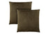 MN-259263    Pillows, Set Of 2, 18 X 18 Square, Insert Included, Decorative Throw, Accent, Sofa, Couch, Bedroom, Green Hypoallergenic Polyester, Modern