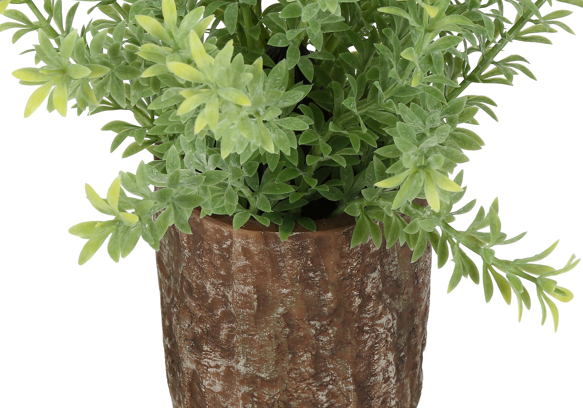 MN-Q909360    Artificial Plant, Set Of 2, 12" Tall, Mullberry Grass, Table, Brown Cement Pots, Contemporary, Modern