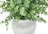 MN-G989368    Artificial Plant, Set Of 2, 16" Tall, Eucalyptus Grass, Table, White Pots, Contemporary, Modern