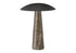 MN-539400    Lighting, 15"h, Led, Table Lamp, Grey Resin, Black Metal, Contemporary