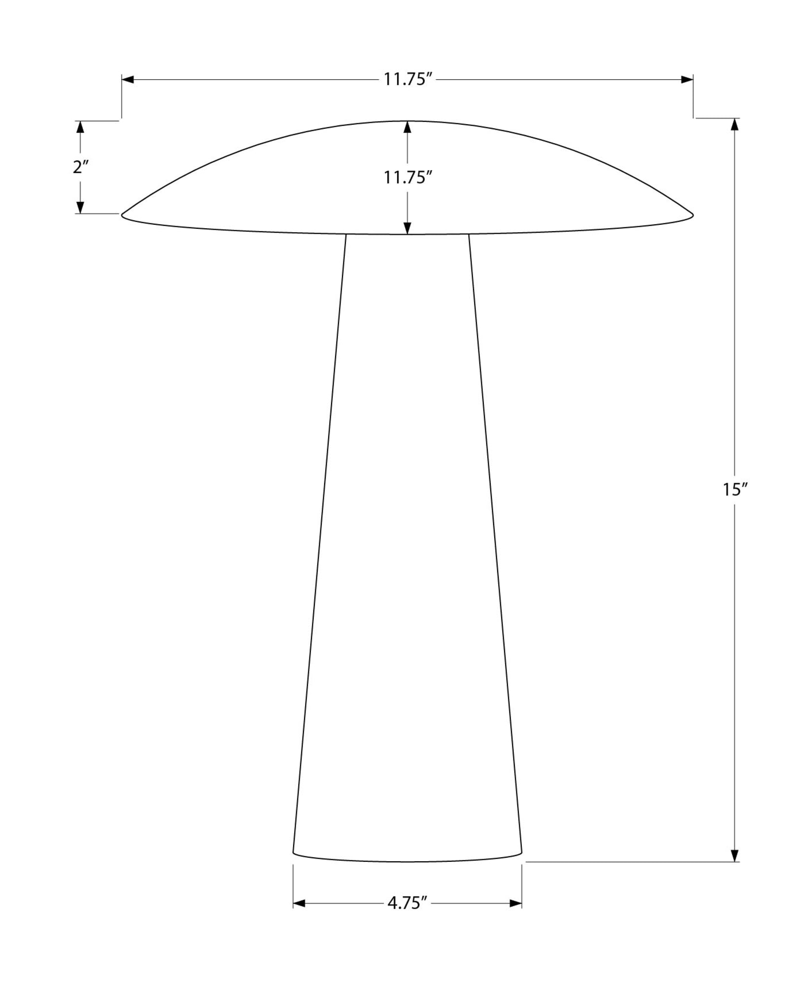 MN-559402    Lighting, 12"h, Led, Table Lamp, Gold Metal, Contemporary