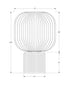 MN-R639407    Lighting, 15"h, Table Lamp, Clear Glass, Contemporary