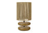MN-609412    Lighting, 19"h, Table Lamp, Light Brown Resin, Beige Rope Shade, Contemporary