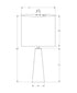 MN-629414    Lighting, 22"h, Table Lamp, Grey Marble, White Shade, Contemporary