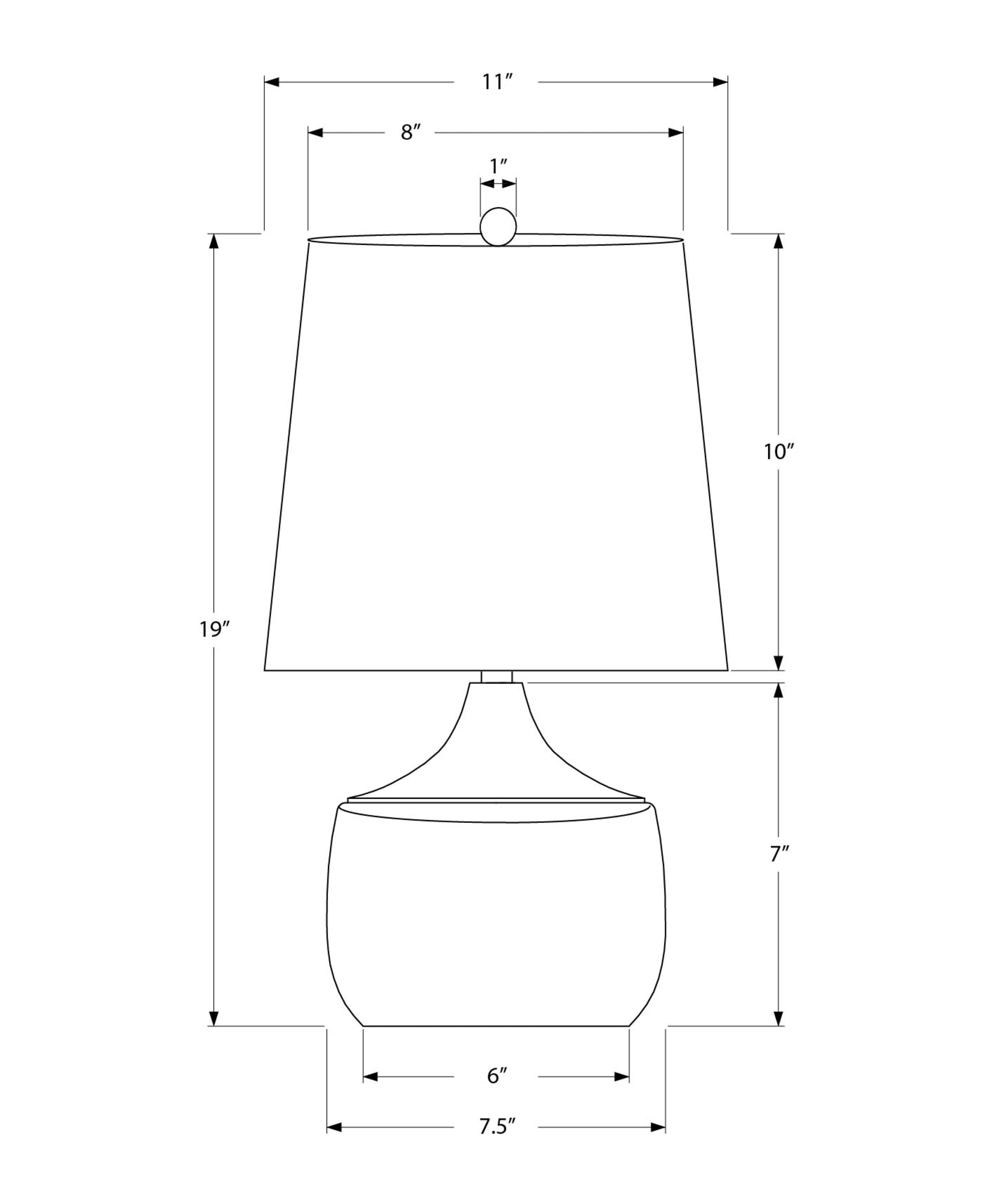 MN-659419    Lighting, 19"h, Table Lamp, Beige Ceramic, Beige Shade, Contemporary
