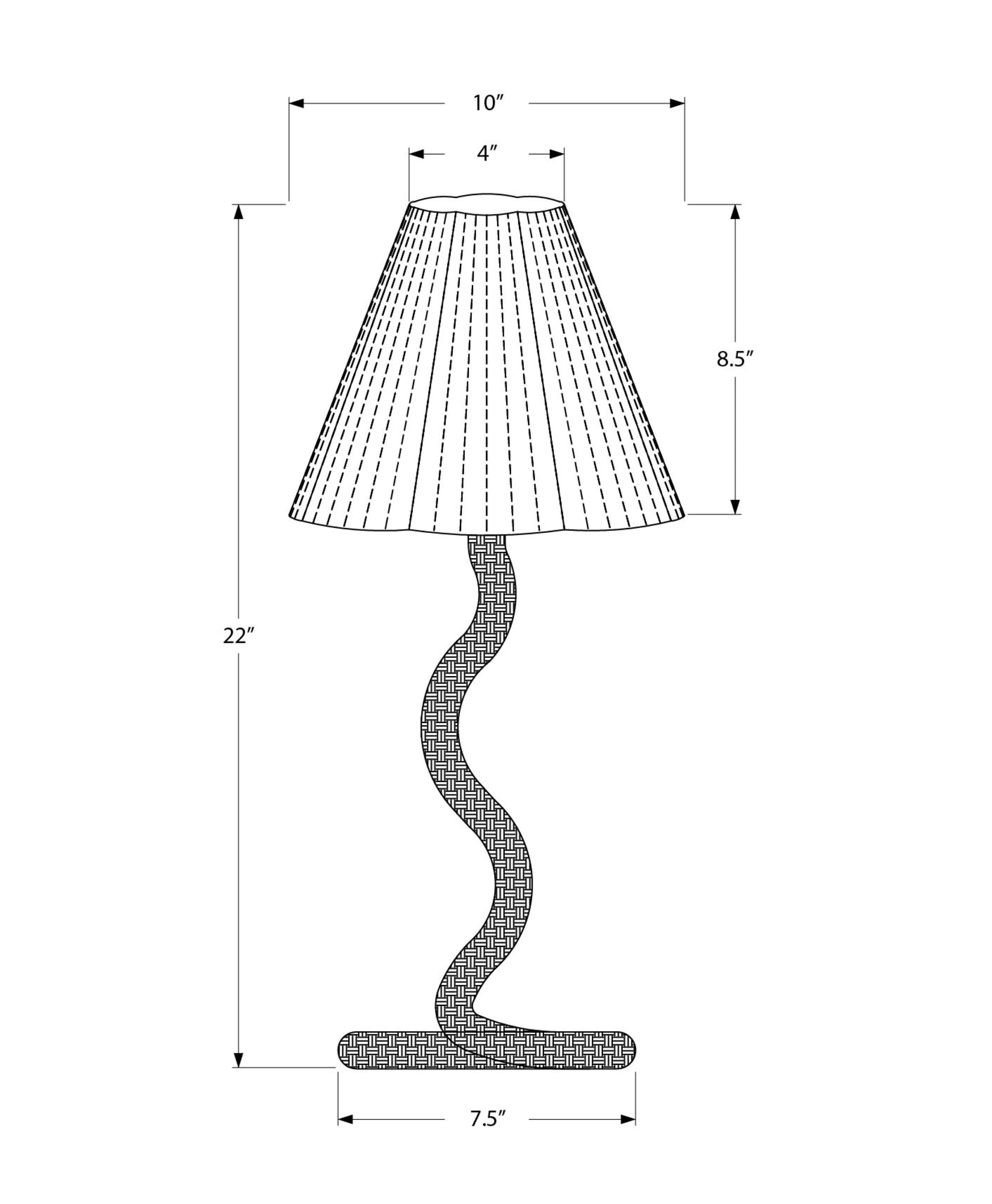 MN-669421    Lighting, 22"h, Table Lamp, Natural Rope, Natural Paper Shade, Classic Boho