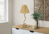 MN-669421    Lighting, 22"h, Table Lamp, Natural Rope, Natural Paper Shade, Classic Boho