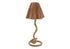 MN-679422    Lighting, 22"h, Table Lamp, Brown Rope, Brown Paper Shade, Classic Boho