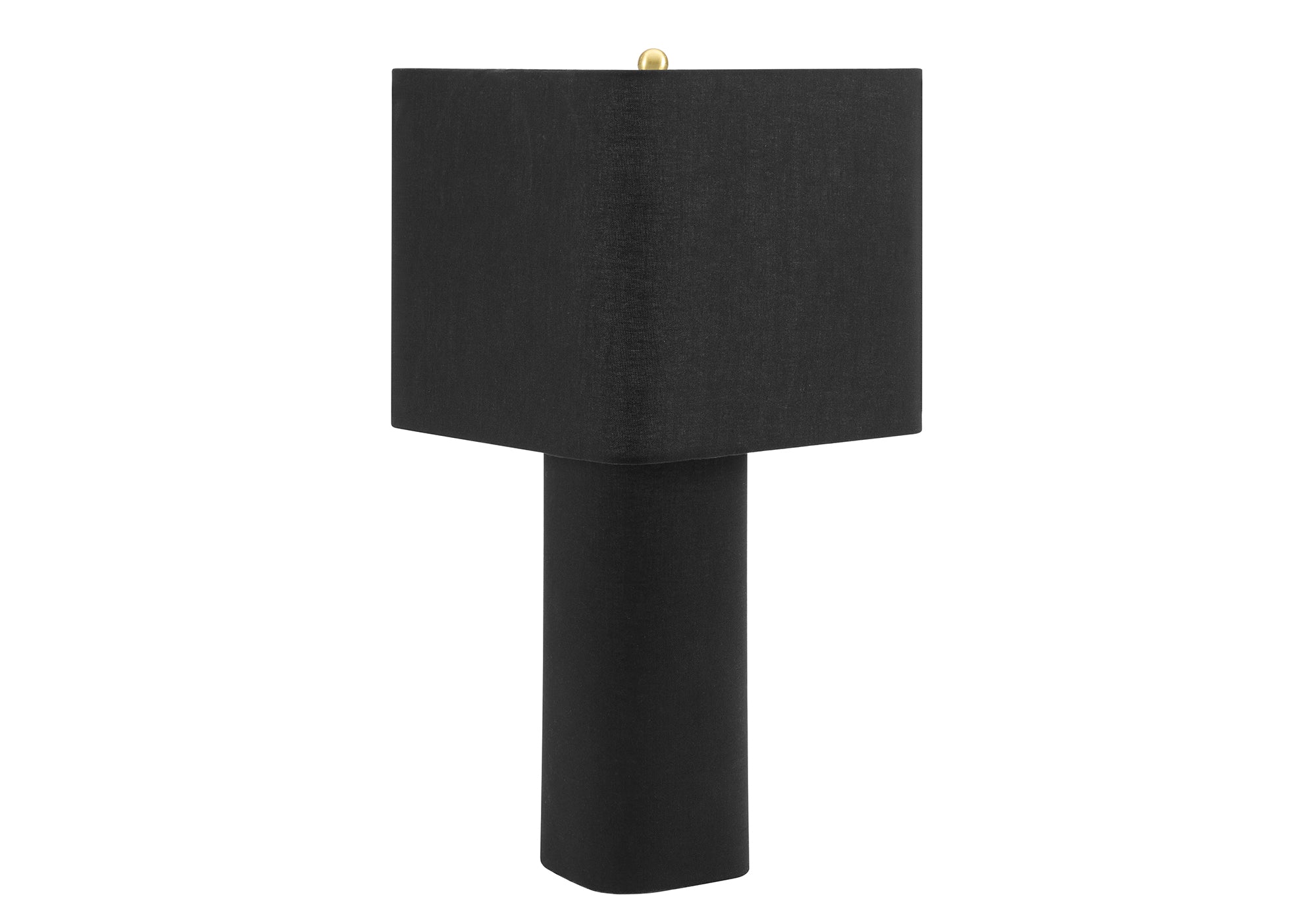 MN-699424    Lighting, 24"h, Table Lamp, Black Linen, Contemporary