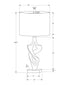 MN-709430    Lighting, 24"h, Table Lamp, Gold Resin, Ivory / Cream Shade, Contemporary