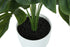 MN-599551    Artificial Plant, 24" Tall, Monstera, Indoor, Faux, Fake, Table, Greenery, Potted, Real Touch, Decorative, Green Leaves, White Pot