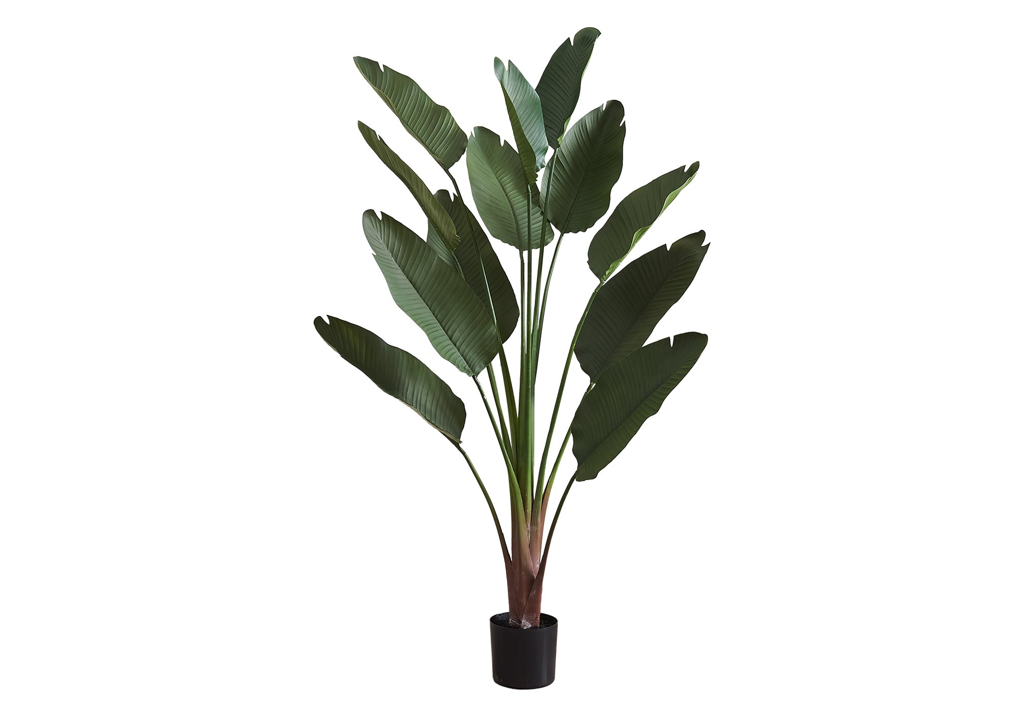 MN-969591    Artificial Plant, 83" Tall, Indoor, Decorative, Floor, Palm Tree, Real Touch, Green Leaves, Black Pot