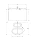 MN-649616    Lighting, 20"h, Brown Wood Look, Beige Shade, Contemporary