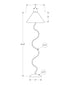 MN-W229627    Lighting, 64"h, Floor Lamp, Black Metal, Ivory / Cream Shade, Contemporary