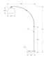 MN-S299634    Lighting, 74"h, Floor Lamp, Black Metal, Contemporary