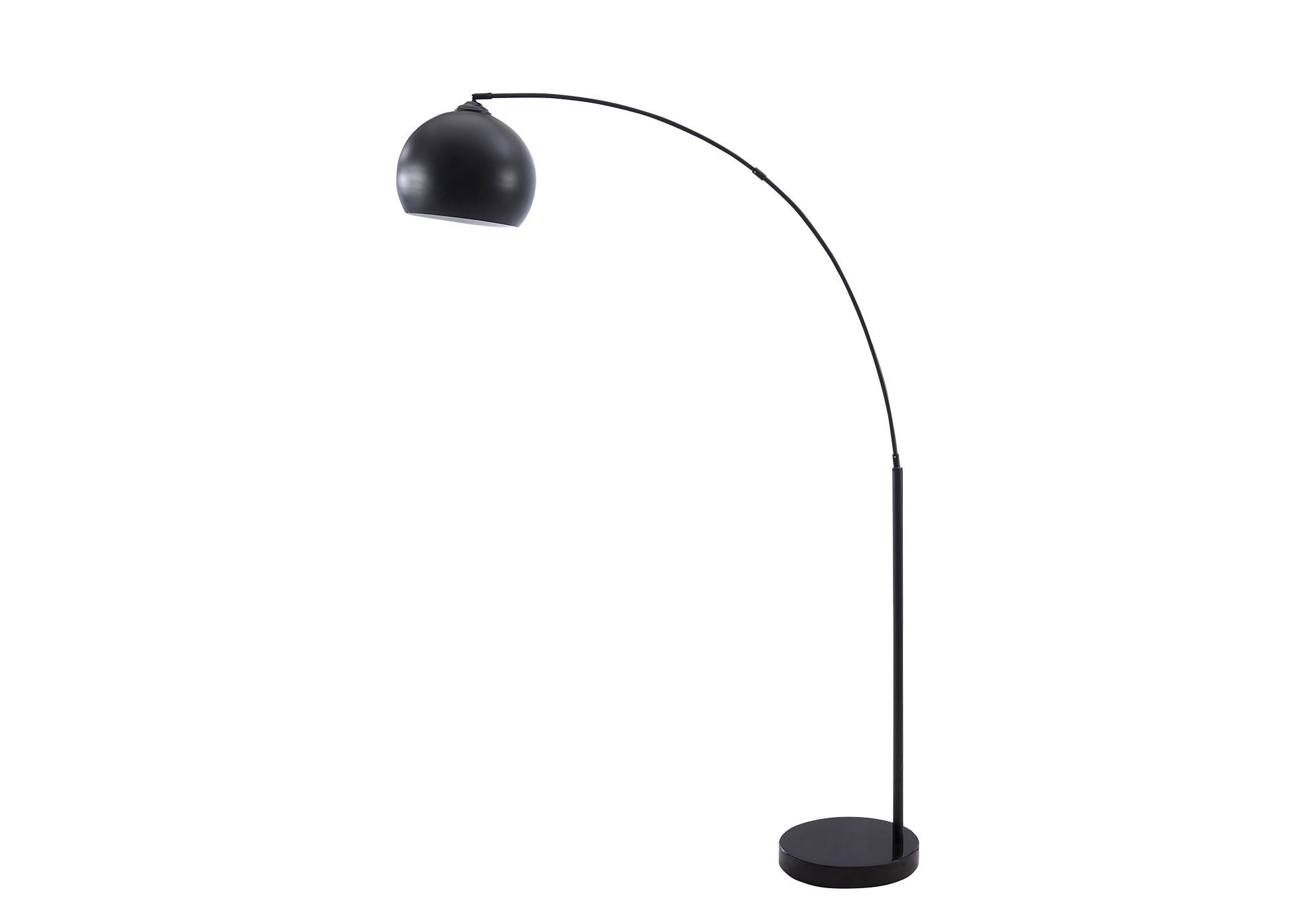 MN-S299634    Lighting, 74"h, Floor Lamp, Black Metal, Contemporary