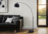 MN-S299634    Lighting, 74"h, Floor Lamp, Black Metal, Contemporary