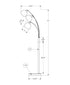 MN-F439648    Lighting, 71"h, Floor Lamp, Black Metal, Contemporary