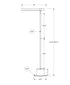 MN-V479652    Lighting, 65"h, Floor Lamp, Brass Metal, Wood-look Shade, Contemporary