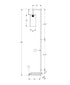 MN-R519656    Lighting, 68"h, Floor Lamp, Black Metal, Glass Shade, Contemporary