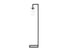 MN-R519656    Lighting, 68"h, Floor Lamp, Black Metal, Glass Shade, Contemporary