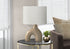 MN-589662    Lighting, 25"H, Table Lamp, Brown Ceramic, Ivory / Cream Shade, Contemporary, Modern