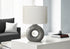 MN-U639667    Lighting, 24"H, Table Lamp, Dark Grey Ceramic, Ivory / Cream Shade, Contemporary
