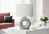 MN-U639668    Lighting, 24"H, Table Lamp, Grey Ceramic, Ivory / Cream Shade, Contemporary, Modern
