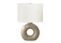MN-659669    Lighting, 24"H, Table Lamp, Brown Ceramic, Ivory / Cream Shade, Contemporary, Modern