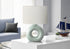 MN-U639671    Lighting, 24"H, Table Lamp, Green Ceramic, Ivory / Cream Shade, Contemporary, Modern
