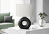 MN-U639673    Lighting, 24"H, Table Lamp, Black Ceramic, Ivory / Cream Shade, Contemporary, Modern