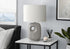 MN-U709675    Lighting, 26"H, Table Lamp, Grey Ceramic, Ivory / Cream Shade, Contemporary, Modern