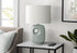 MN-U709678    Lighting, 26"H, Table Lamp, Green Ceramic, Ivory / Cream Shade, Contemporary, Modern