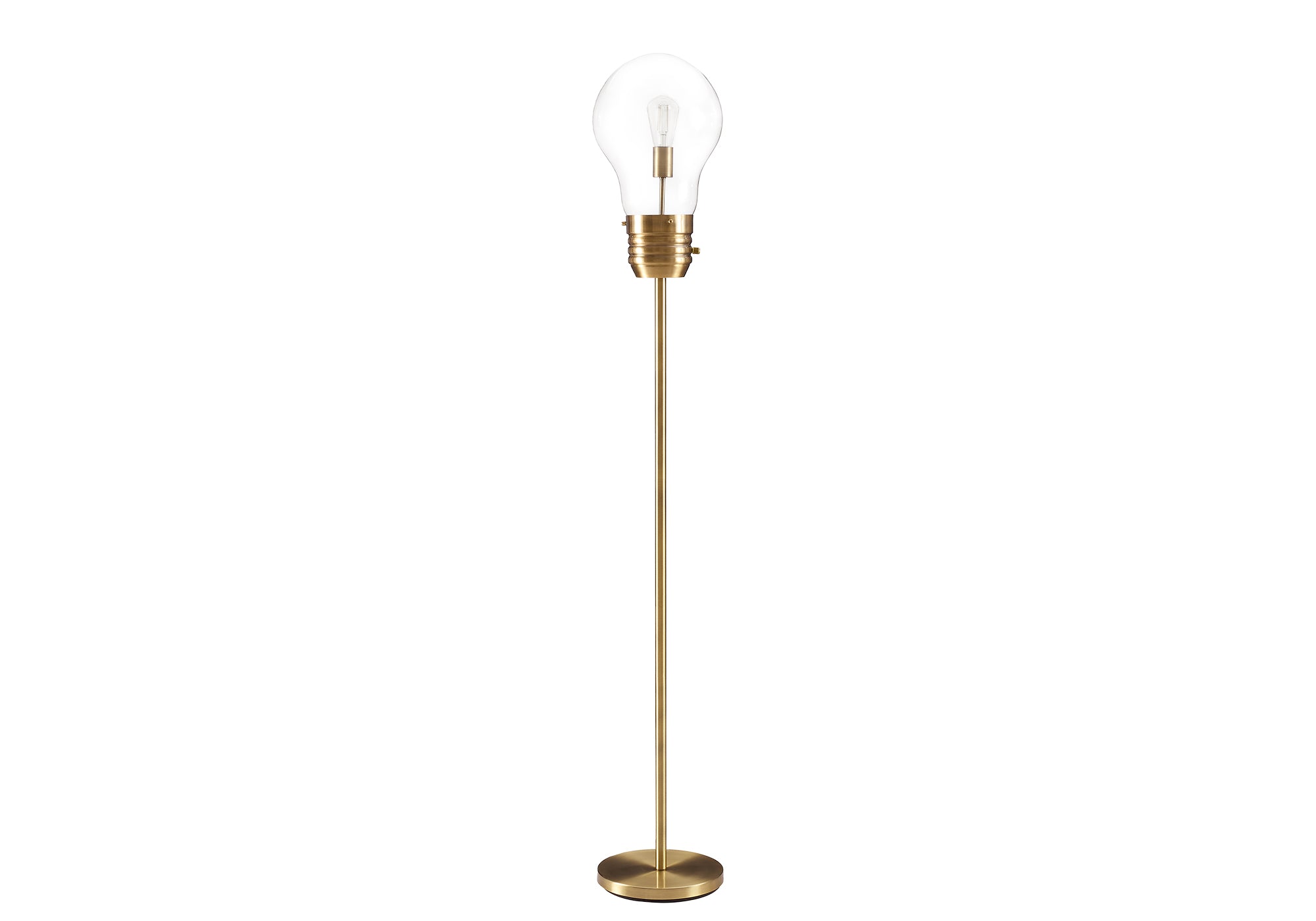 MN-779682    Lighting, 71"h, Floor Lamp, Brass Metal, Contemporary