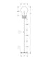 MN-779682    Lighting, 71"h, Floor Lamp, Brass Metal, Contemporary