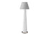MN-T799684    Lighting, 61"h, Floor Lamp, White Resin, Grey Shade, Contemporary