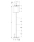 MN-419685    Lighting, 62"h, Floor Lamp, Black Metal, Black Shade, Contemporary