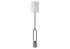 MN-429686    Lighting, 64"h, Floor Lamp, Black Metal, Ivory / Cream Shade, Contemporary