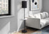 MN-B369691    Lighting, 62"H, Floor Lamp, Usb Port Included, Black Metal, White Marble, Contemporary, Modern