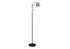 MN-809693    Lighting, 65"H, Floor Lamp, Black Metal, Nickel Shade, Contemporary