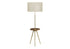 MN-B539746    Lighting, Floor Lamp, 63"H, Gold Metal, Ivory / Cream Shade, Contemporary