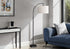 MN-B509749    Lighting, 65"H, Floor Lamp, Black Metal, Ivory / Cream Shade, Contemporary